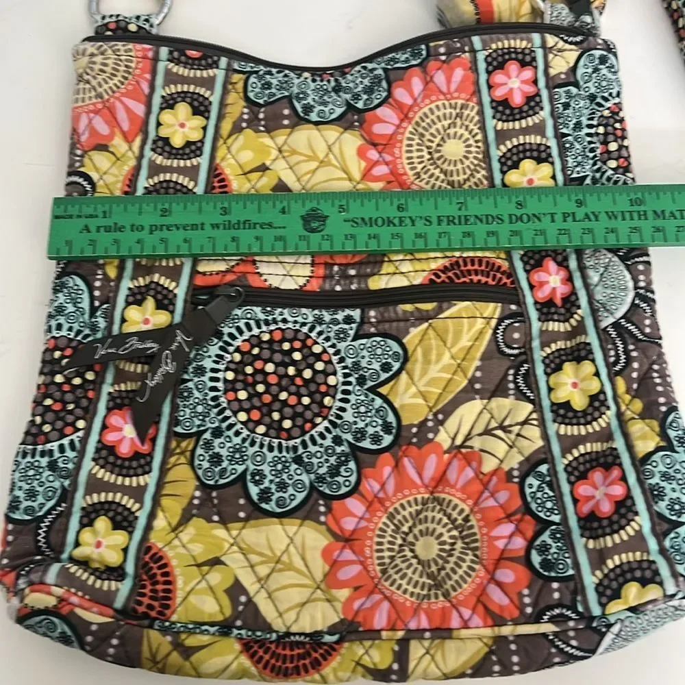 Vera Bradley Floral Multicolor Women's Crossbody Quilted Handbag 11”x 10”